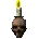Icon of Skull With Candle