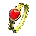 Icon of Gold Filigree Ring set with a Balas ruby