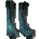 Icon of Boots with a White Leopard Print