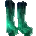 Icon of Boots with a Rainbow Leopard Print