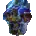Icon of Half-top with a Waterlily Print