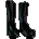 Icon of Boots with a Stars Print